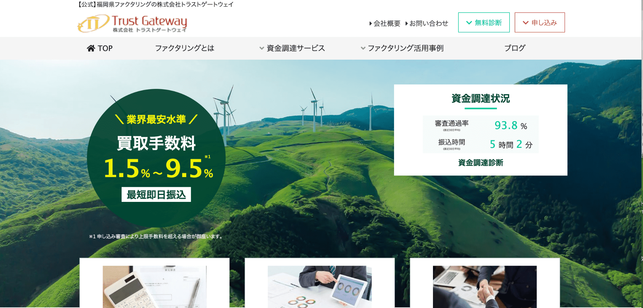 トラストゲートウェイのサービス画像